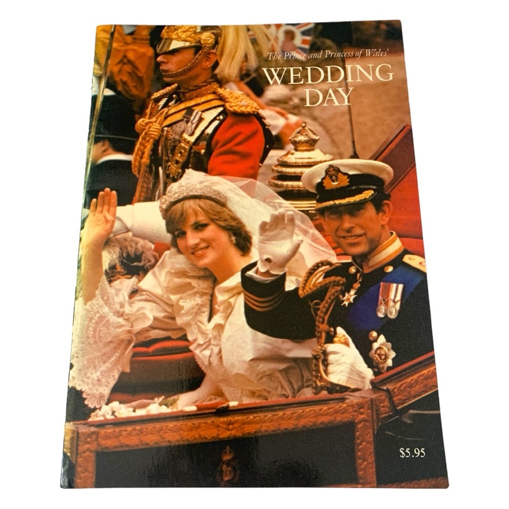 VTG 1981 The Prince and Princess Wedding Day Collectible Softcover Book